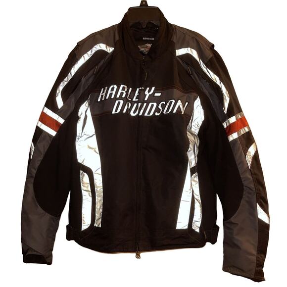 Genuine Harley Davidson Motorcycle Functional Reflective Jacket Illumination 360 - Picture 1 of 8